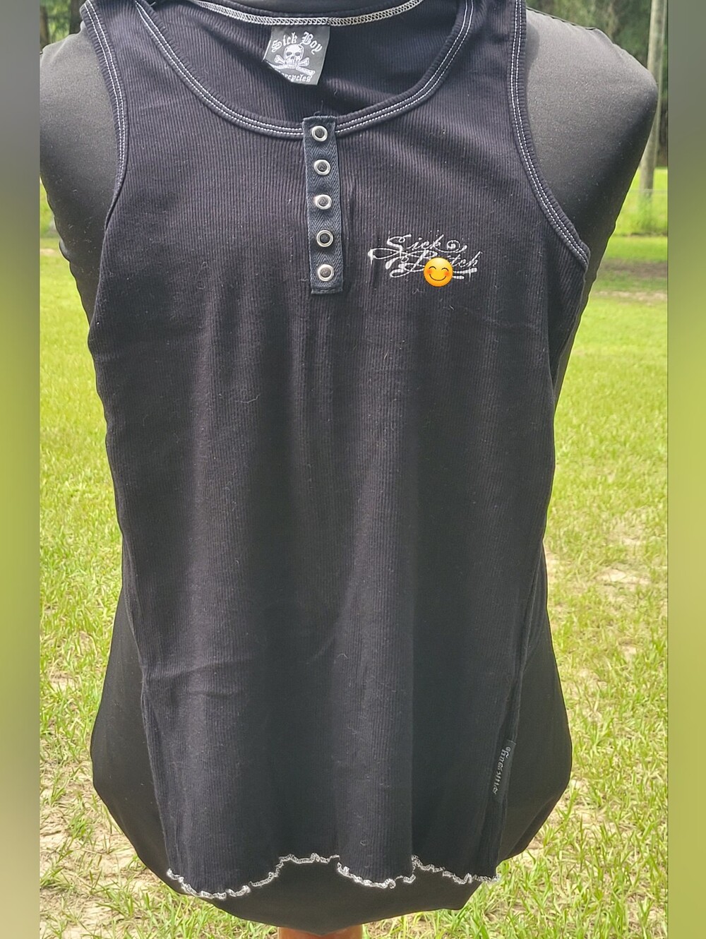 Sick B*tch Women's Tank Top Size Large ❤️ Sick Boy Motorcycle Brand RARE!!